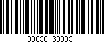 Código de barras (EAN, GTIN, SKU, ISBN): '088381603331'