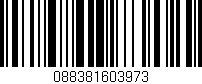 Código de barras (EAN, GTIN, SKU, ISBN): '088381603973'