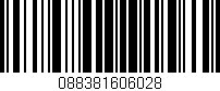 Código de barras (EAN, GTIN, SKU, ISBN): '088381606028'