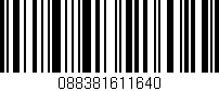 Código de barras (EAN, GTIN, SKU, ISBN): '088381611640'