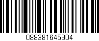 Código de barras (EAN, GTIN, SKU, ISBN): '088381645904'