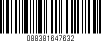 Código de barras (EAN, GTIN, SKU, ISBN): '088381647632'
