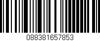 Código de barras (EAN, GTIN, SKU, ISBN): '088381657853'