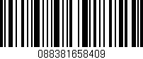 Código de barras (EAN, GTIN, SKU, ISBN): '088381658409'