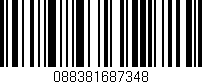 Código de barras (EAN, GTIN, SKU, ISBN): '088381687348'
