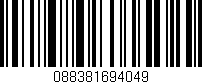 Código de barras (EAN, GTIN, SKU, ISBN): '088381694049'