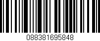 Código de barras (EAN, GTIN, SKU, ISBN): '088381695848'