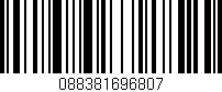 Código de barras (EAN, GTIN, SKU, ISBN): '088381696807'