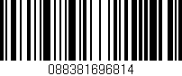 Código de barras (EAN, GTIN, SKU, ISBN): '088381696814'