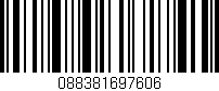 Código de barras (EAN, GTIN, SKU, ISBN): '088381697606'