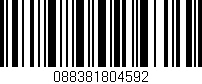 Código de barras (EAN, GTIN, SKU, ISBN): '088381804592'