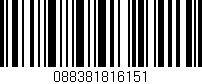 Código de barras (EAN, GTIN, SKU, ISBN): '088381816151'