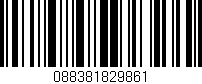 Código de barras (EAN, GTIN, SKU, ISBN): '088381829861'