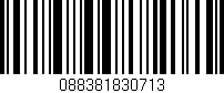 Código de barras (EAN, GTIN, SKU, ISBN): '088381830713'
