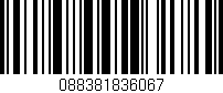 Código de barras (EAN, GTIN, SKU, ISBN): '088381836067'