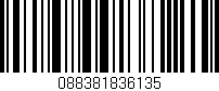 Código de barras (EAN, GTIN, SKU, ISBN): '088381836135'