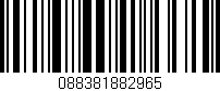 Código de barras (EAN, GTIN, SKU, ISBN): '088381882965'