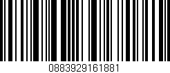 Código de barras (EAN, GTIN, SKU, ISBN): '0883929161881'