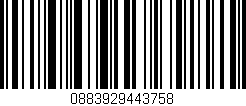 Código de barras (EAN, GTIN, SKU, ISBN): '0883929443758'