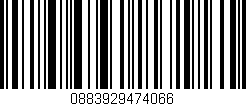 Código de barras (EAN, GTIN, SKU, ISBN): '0883929474066'
