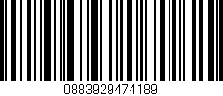 Código de barras (EAN, GTIN, SKU, ISBN): '0883929474189'