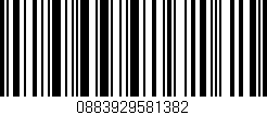 Código de barras (EAN, GTIN, SKU, ISBN): '0883929581382'