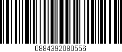 Código de barras (EAN, GTIN, SKU, ISBN): '0884392080556'