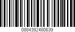 Código de barras (EAN, GTIN, SKU, ISBN): '0884392480639'