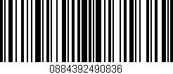 Código de barras (EAN, GTIN, SKU, ISBN): '0884392490836'