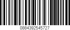 Código de barras (EAN, GTIN, SKU, ISBN): '0884392545727'