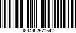 Código de barras (EAN, GTIN, SKU, ISBN): '0884392571542'
