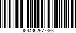 Código de barras (EAN, GTIN, SKU, ISBN): '0884392577865'