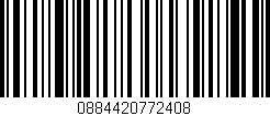 Código de barras (EAN, GTIN, SKU, ISBN): '0884420772408'