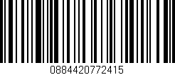 Código de barras (EAN, GTIN, SKU, ISBN): '0884420772415'