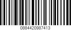 Código de barras (EAN, GTIN, SKU, ISBN): '0884420987413'