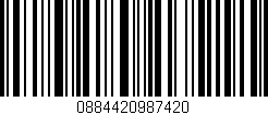 Código de barras (EAN, GTIN, SKU, ISBN): '0884420987420'