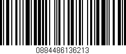 Código de barras (EAN, GTIN, SKU, ISBN): '0884486136213'