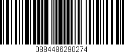 Código de barras (EAN, GTIN, SKU, ISBN): '0884486290274'