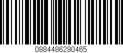 Código de barras (EAN, GTIN, SKU, ISBN): '0884486290465'