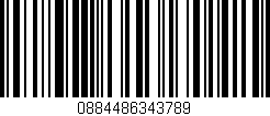 Código de barras (EAN, GTIN, SKU, ISBN): '0884486343789'