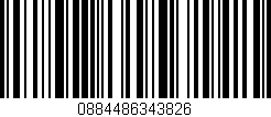 Código de barras (EAN, GTIN, SKU, ISBN): '0884486343826'