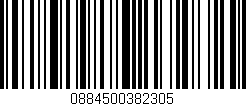 Código de barras (EAN, GTIN, SKU, ISBN): '0884500382305'
