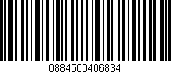 Código de barras (EAN, GTIN, SKU, ISBN): '0884500406834'