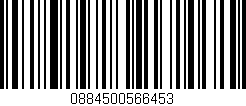 Código de barras (EAN, GTIN, SKU, ISBN): '0884500566453'