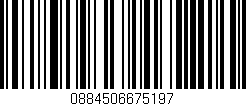 Código de barras (EAN, GTIN, SKU, ISBN): '0884506675197'