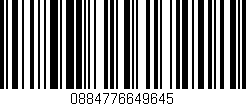 Código de barras (EAN, GTIN, SKU, ISBN): '0884776649645'