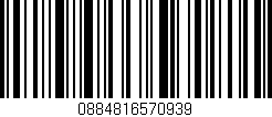 Código de barras (EAN, GTIN, SKU, ISBN): '0884816570939'