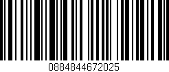 Código de barras (EAN, GTIN, SKU, ISBN): '0884844672025'