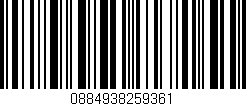 Código de barras (EAN, GTIN, SKU, ISBN): '0884938259361'