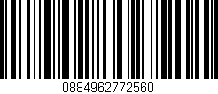 Código de barras (EAN, GTIN, SKU, ISBN): '0884962772560'